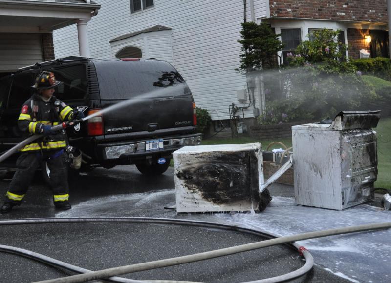 HOUSE FIRE ON LAKE END ROAD